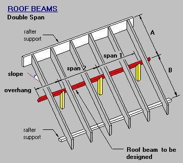 Roof Beam Double Span